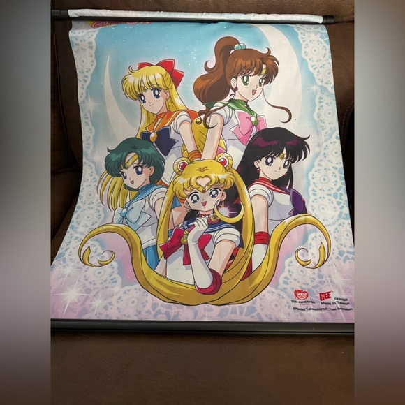 Sailor Moon Other - Sailor Moon Group Portrait Wall Scroll Authentic Toei Animation Art